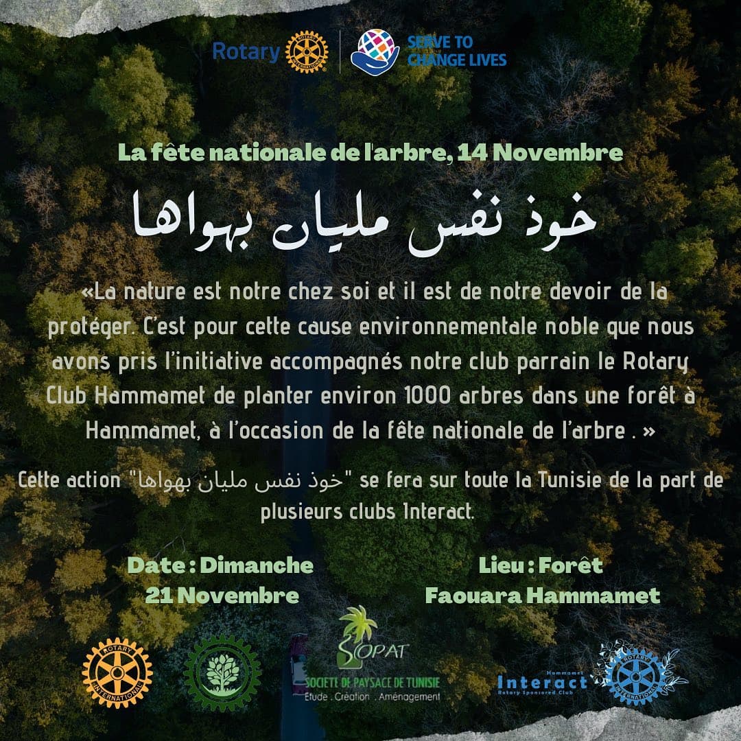 projet de plantation de 1000 arbres 21 novembre 2021