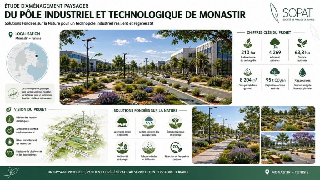 Monastir : SOPAT déploie les Solutions Fondées sur la Nature à l’échelle macro-urbaine